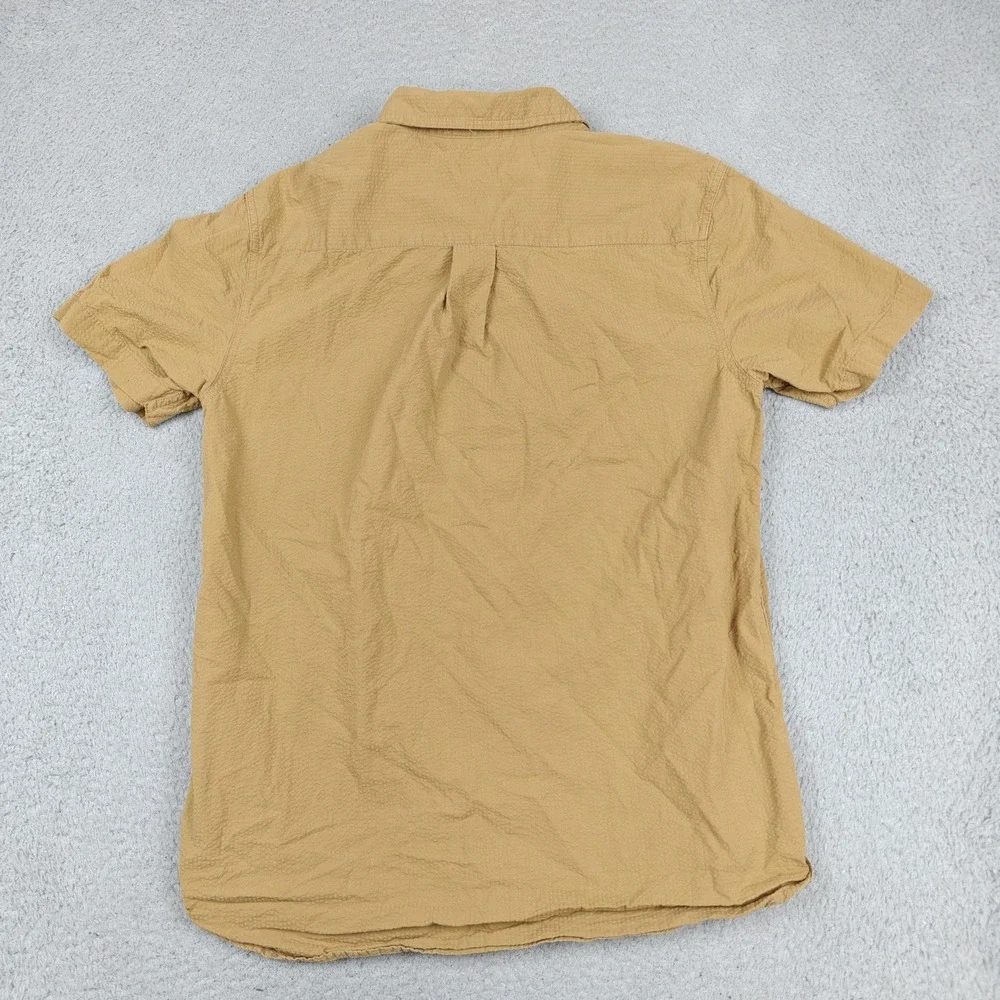 The North Face‎ Shirt Mens Medium Brown Cotton Short Sleeve Button Up Casual